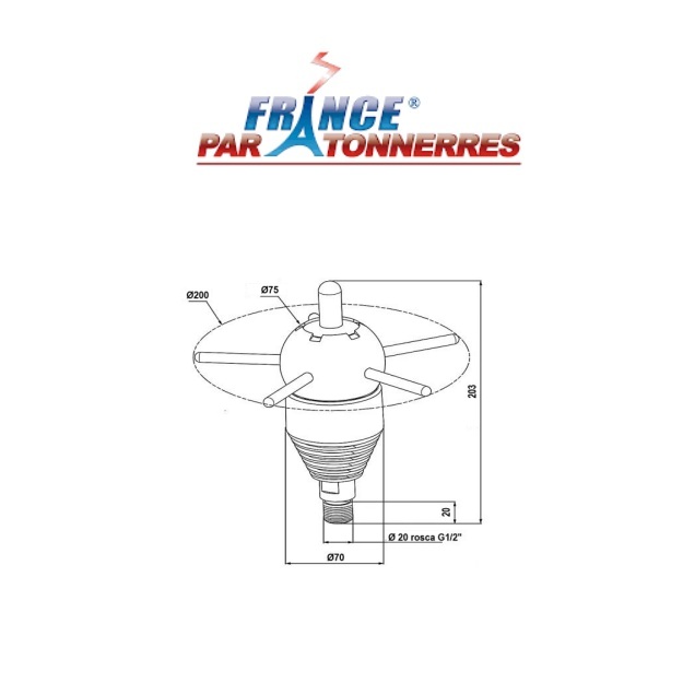 PARARRAYO IONIFLASH MACH NG60 - Imagen 2