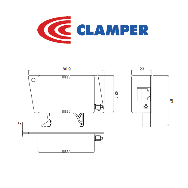 PROTECTOR LINEA 881.J.060 SERIE 800 POE - Imagen 2