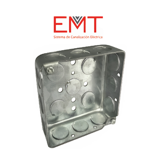 CAJA REGISTRO 3/4” 1” 101MM X 101MM X 54MM EMT